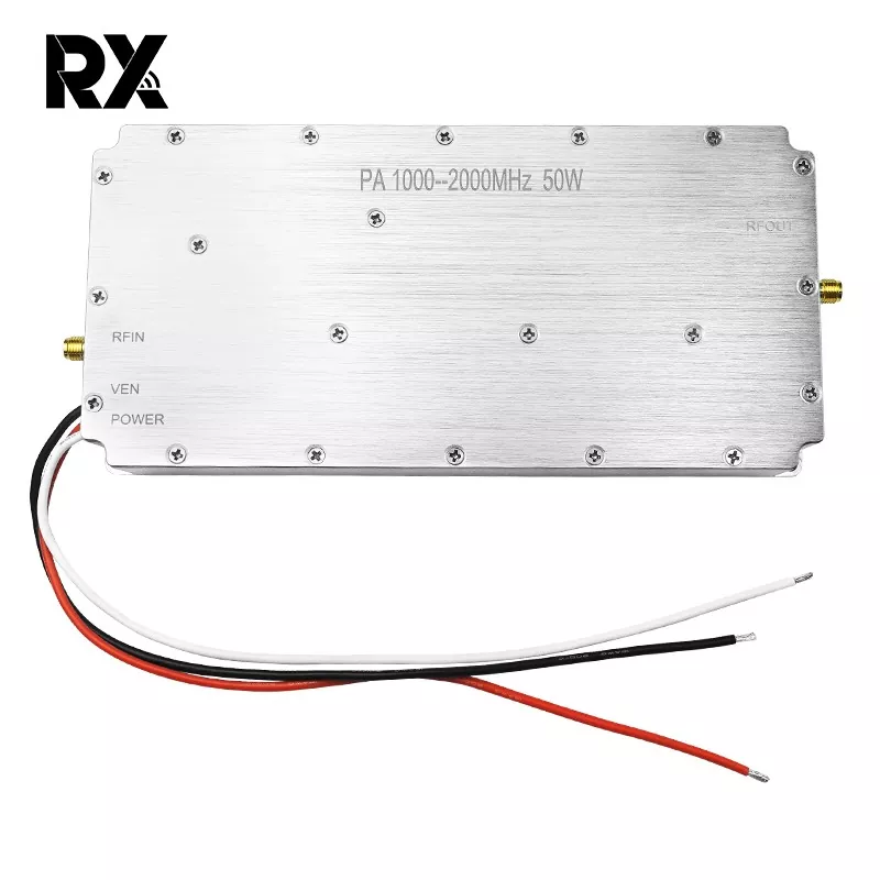 50W 1000-2000MHz नो-सिग्नल-सोर्स्यू पावर एम्पलीफायर