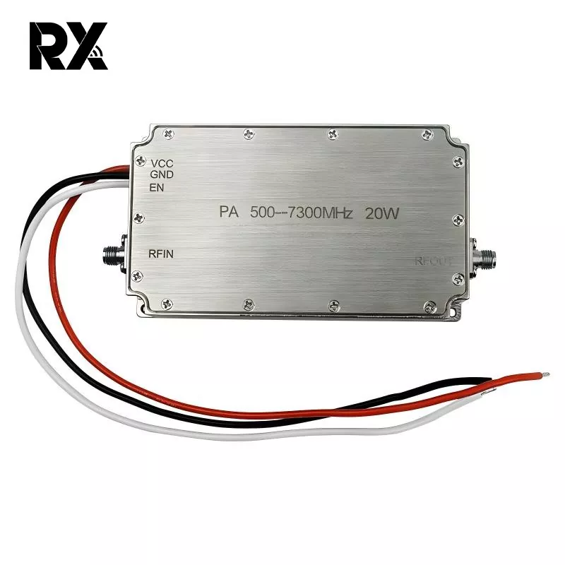 20W 500-7300MHz अल्ट्रावाइडबैंड पावर एम्पलीफायर